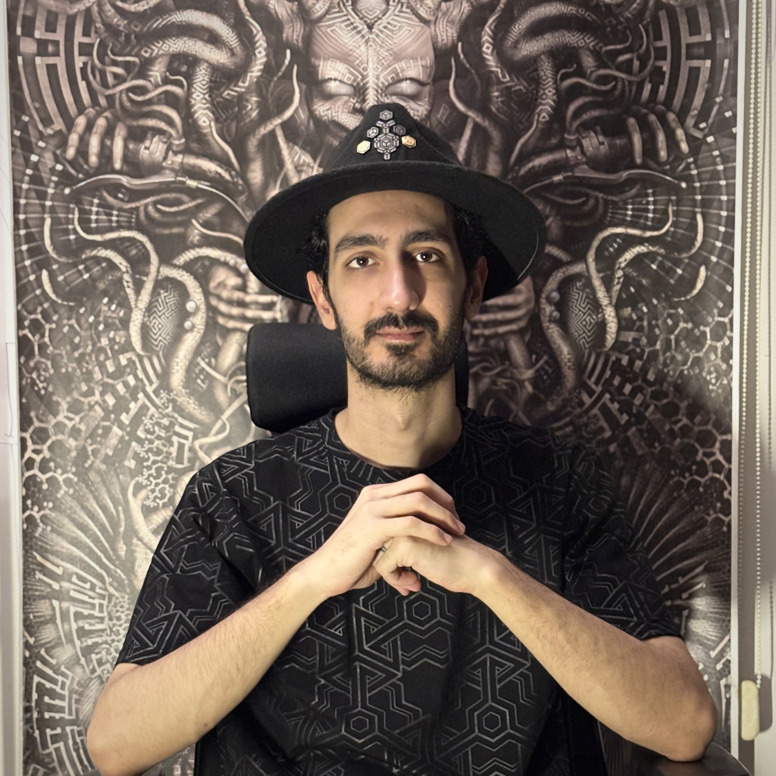 Portrait of Kourosh Elyas, known as KOOROW